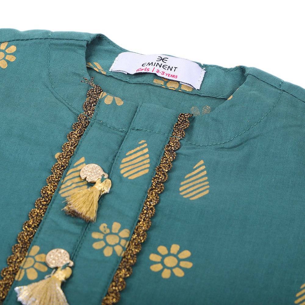 Valuable Girls Shalwar Suit - Green, Girls Shalwar Kameez, Chase Value, Chase Value