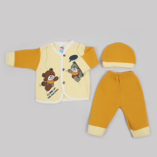 Newborn Boys Full Sleeves Suit - Yellow