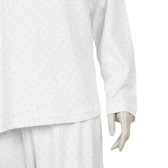 Eminent Women's Full Sleeves Night Suit - White