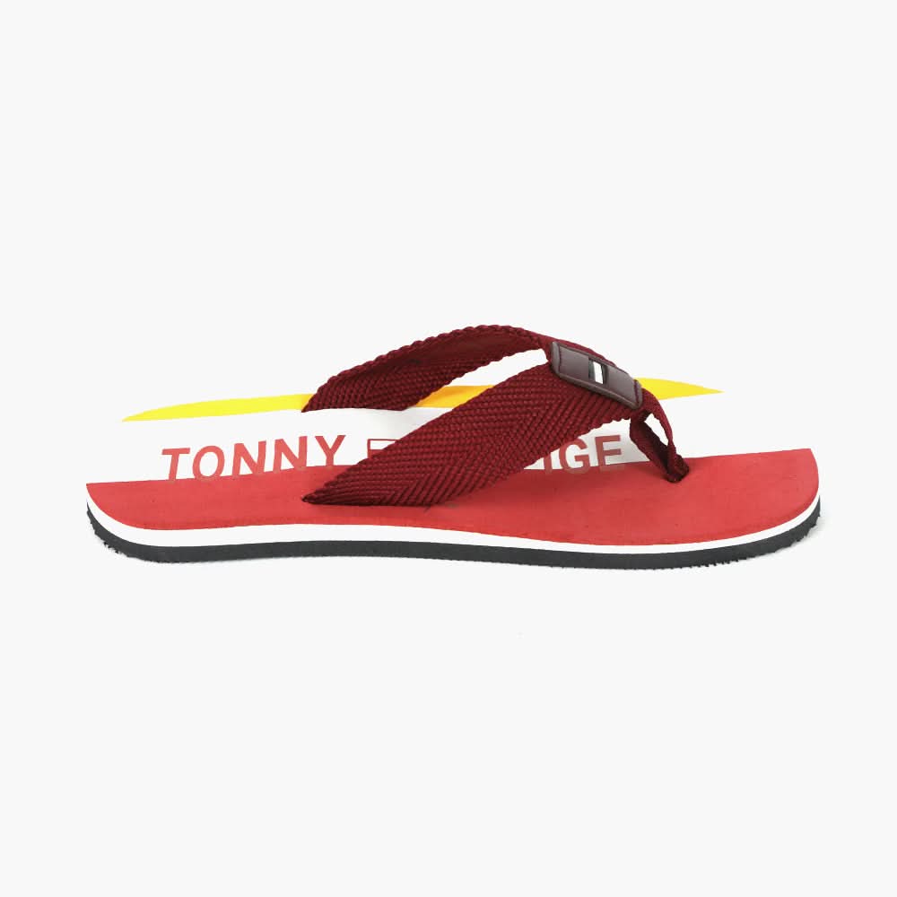 Men's Flip Flop Slipper - Maroon, Men's Slippers, Chase Value, Chase Value