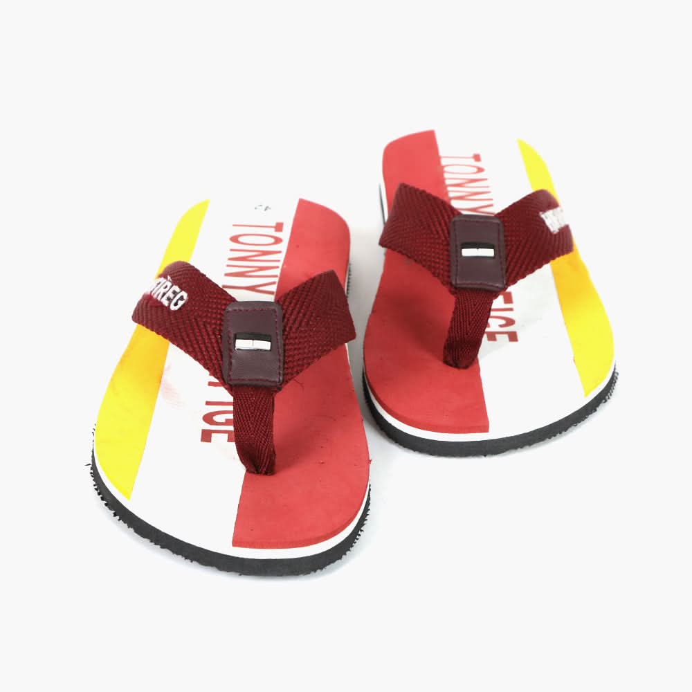 Men's Flip Flop Slipper - Maroon, Men's Slippers, Chase Value, Chase Value