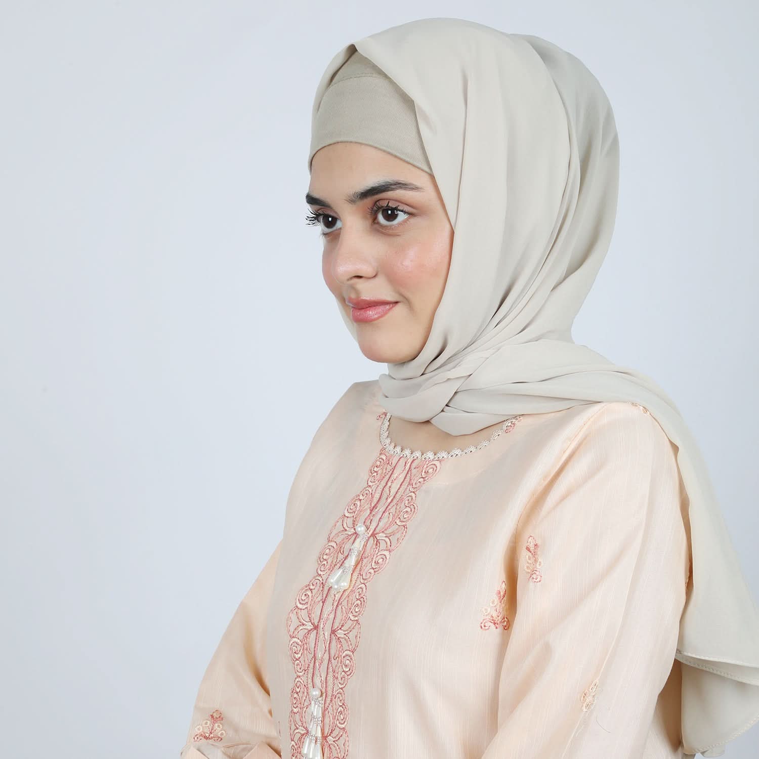 Women's Embroidered 2pcs Suit - Light Peach, Women Shalwar Suits, Chase Value, Chase Value