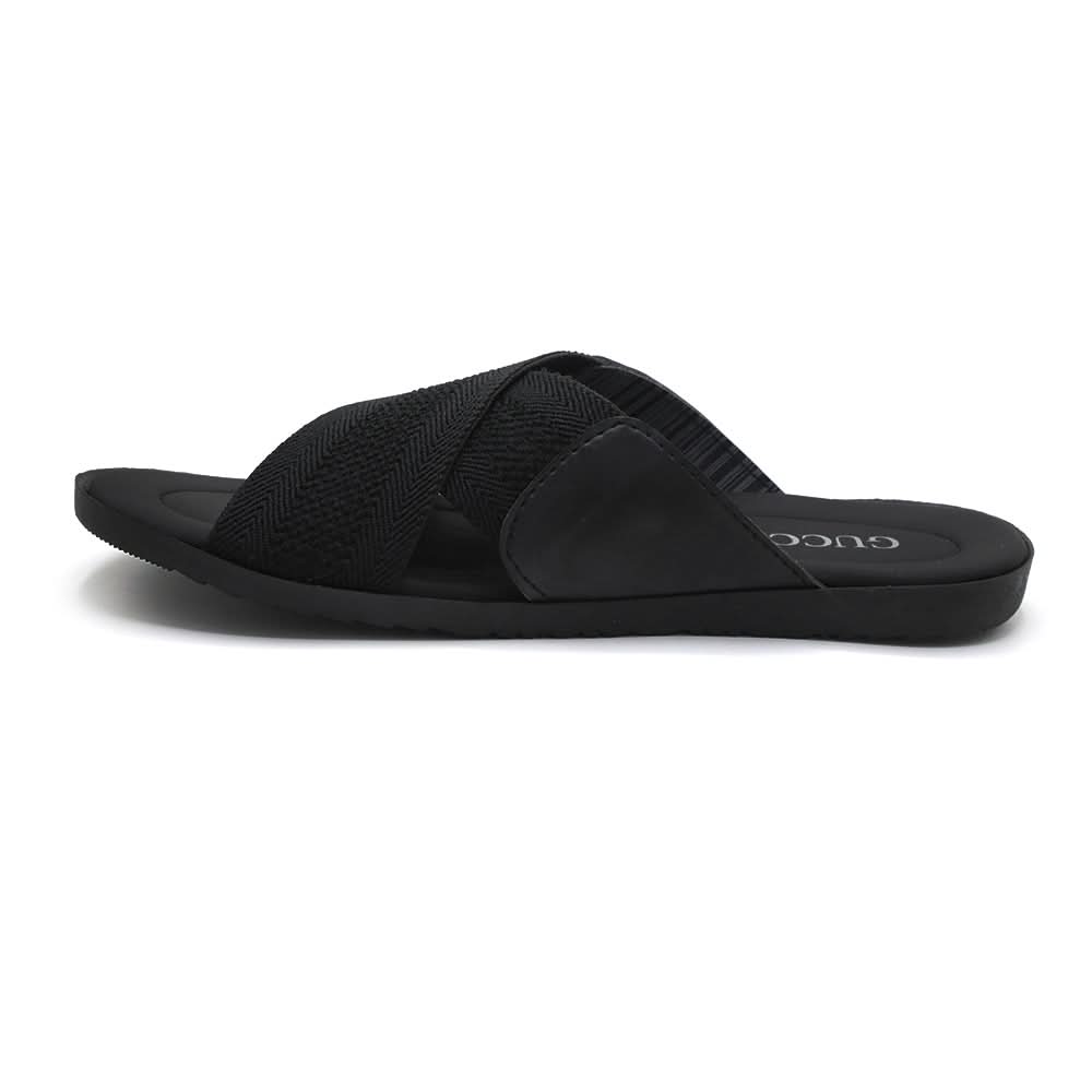 Men's Slipper - Black, Men's Slippers, Chase Value, Chase Value