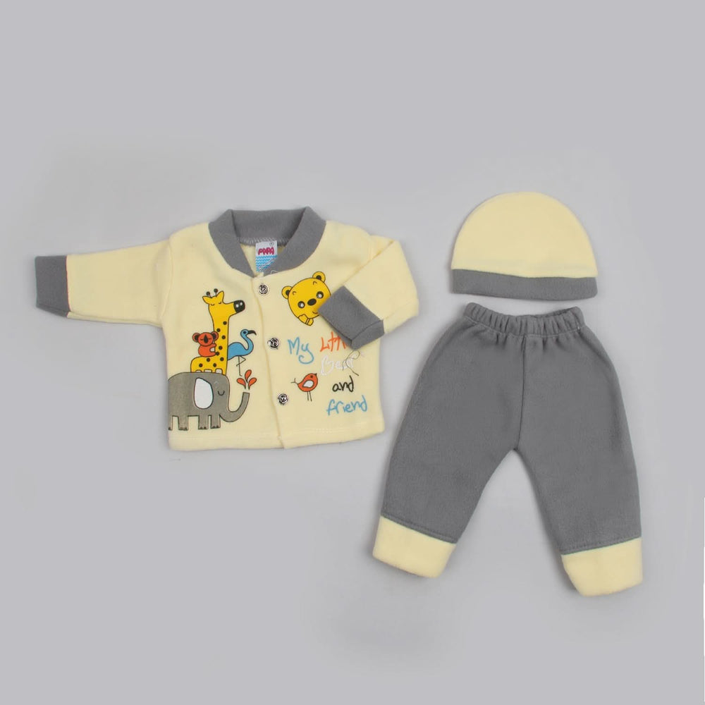 Newborn Boys Full Sleeves Suit - Yellow, Newborn Boys Sets & Suits, Chase Value, Chase Value