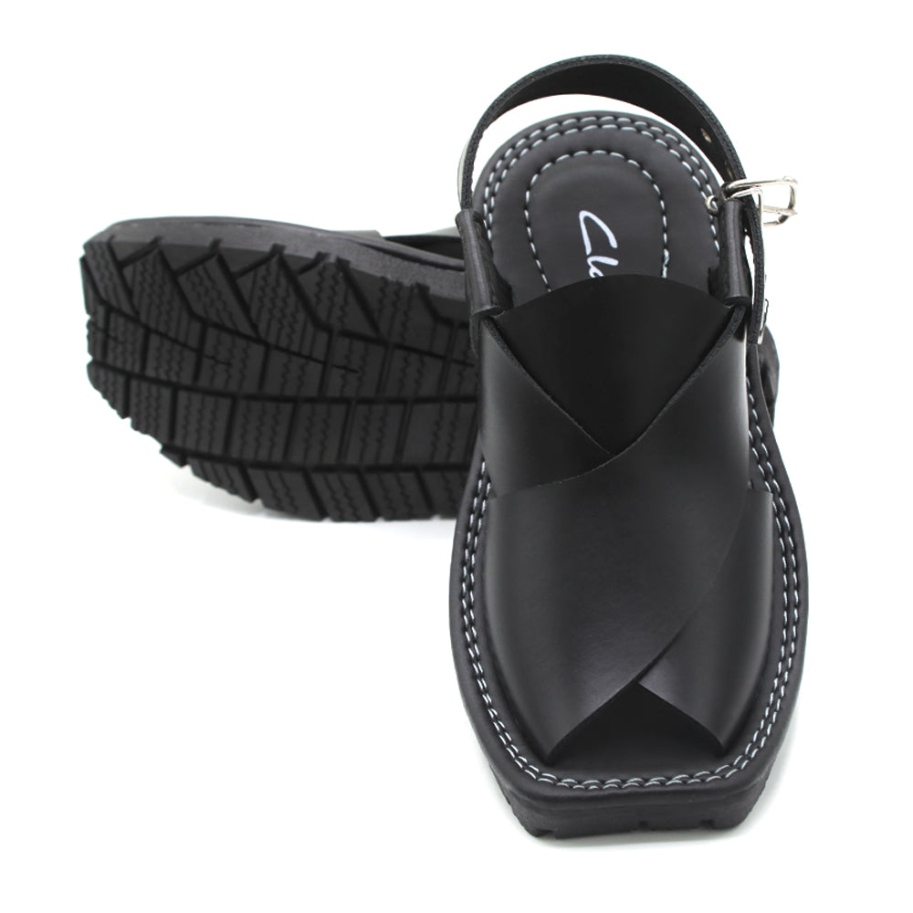 Boys Peshawari Sandal - Black, Boys Sandals, Chase Value, Chase Value
