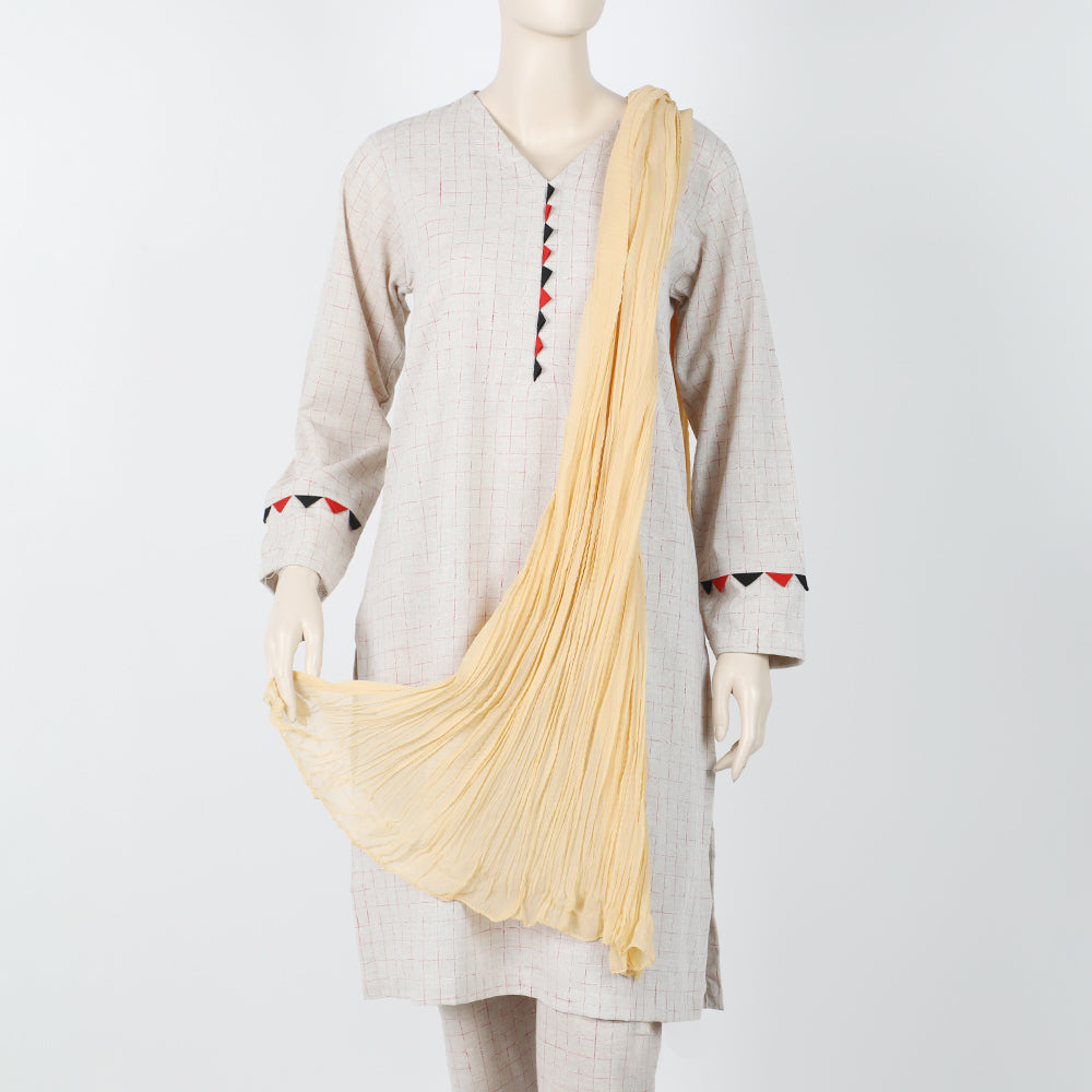 Women's Crush Dupatta - Beige, Women Dupatta, Chase Value, Chase Value