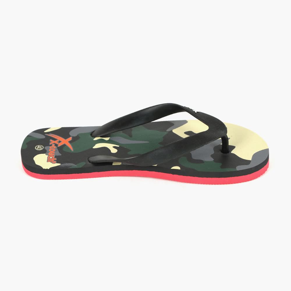 Men's Flip Flop Slippers - Green & Black, Men's Slippers, Chase Value, Chase Value