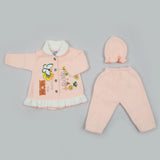 Newborn Girls Full Sleeves Suit - Peach, Newborn Girls Sets & Suits, Chase Value, Chase Value