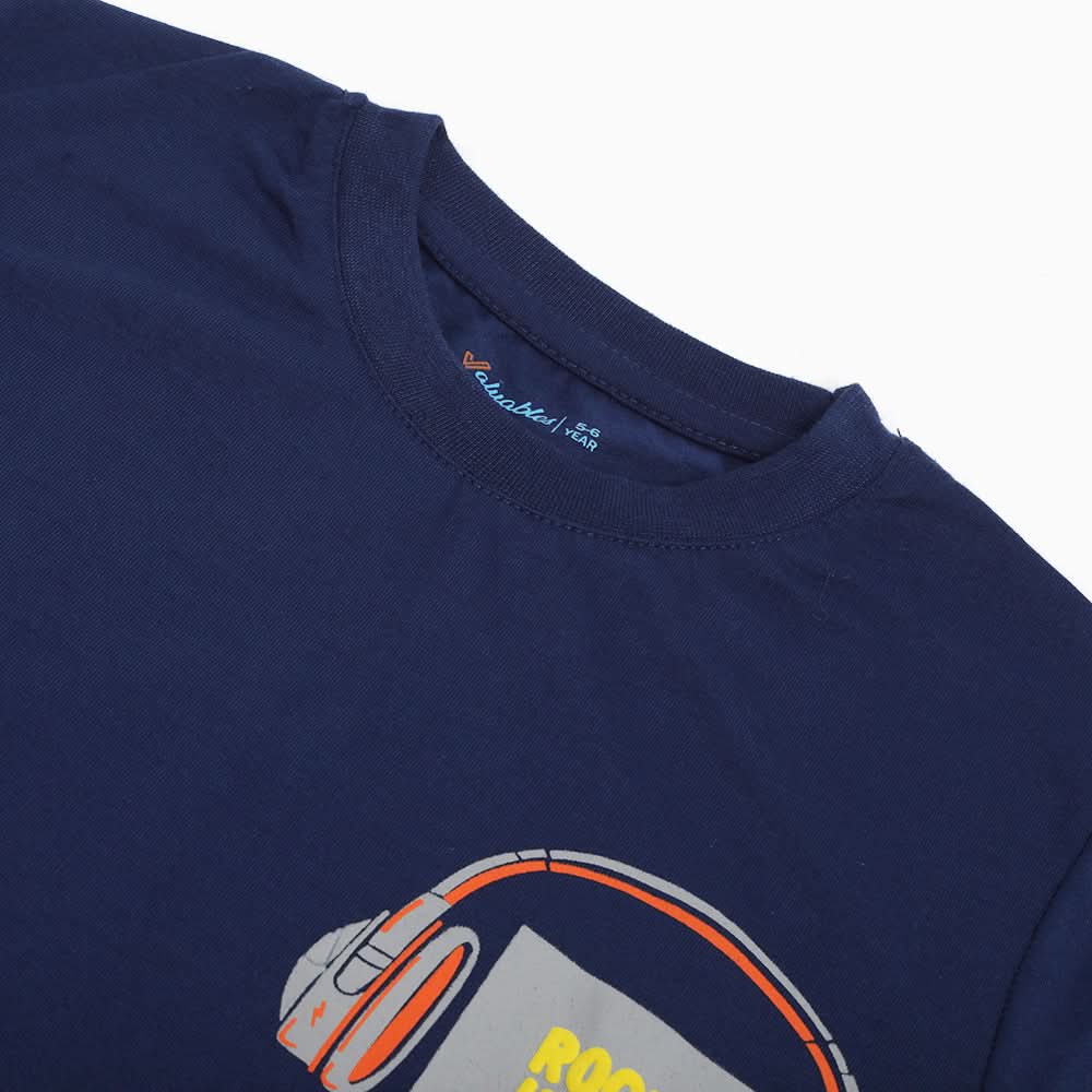 Boys Half Sleeves T-Shirt - Navy Blue, Boys T-Shirts, Chase Value, Chase Value