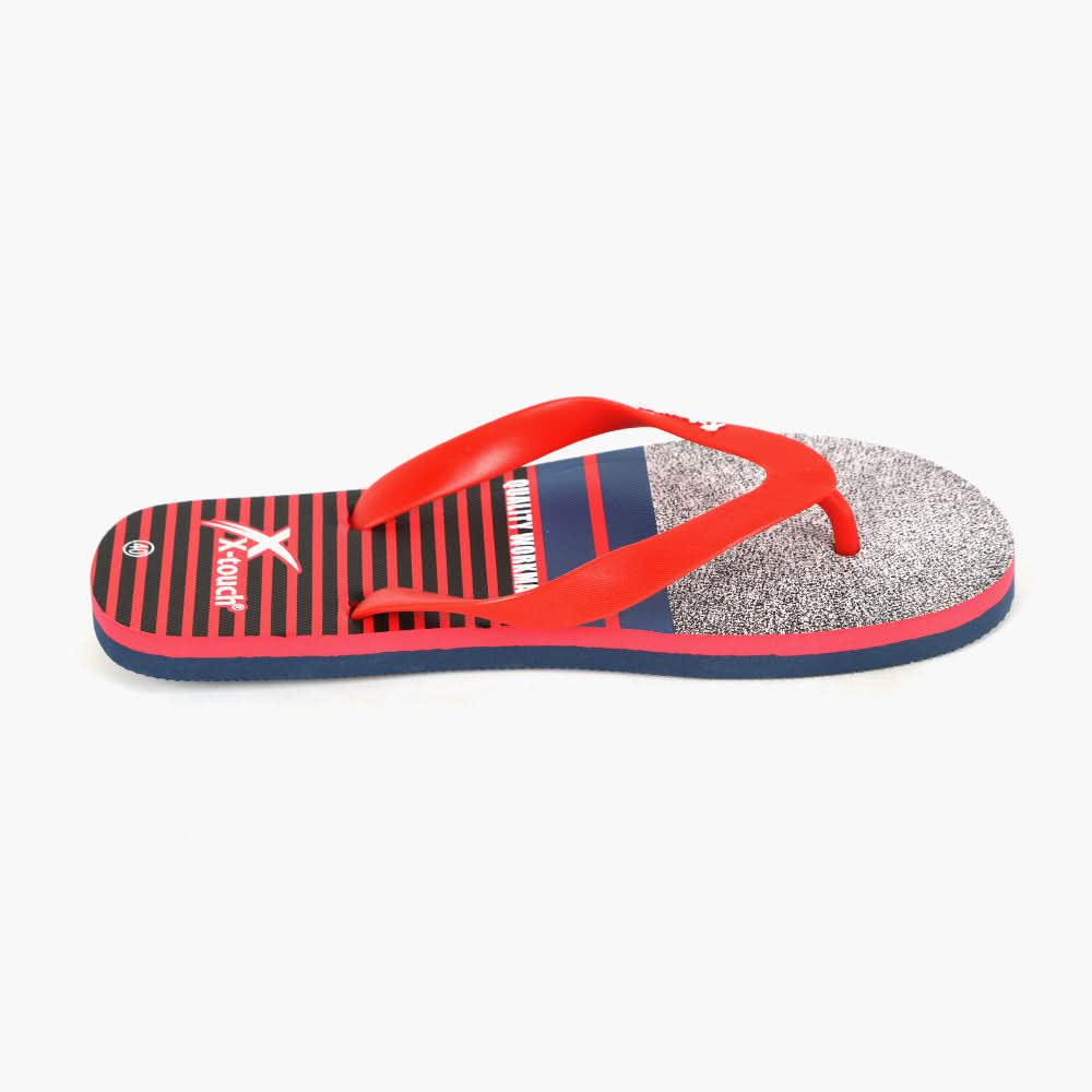 Men's Flip Flop Slippers - Red, Men's Slippers, Chase Value, Chase Value