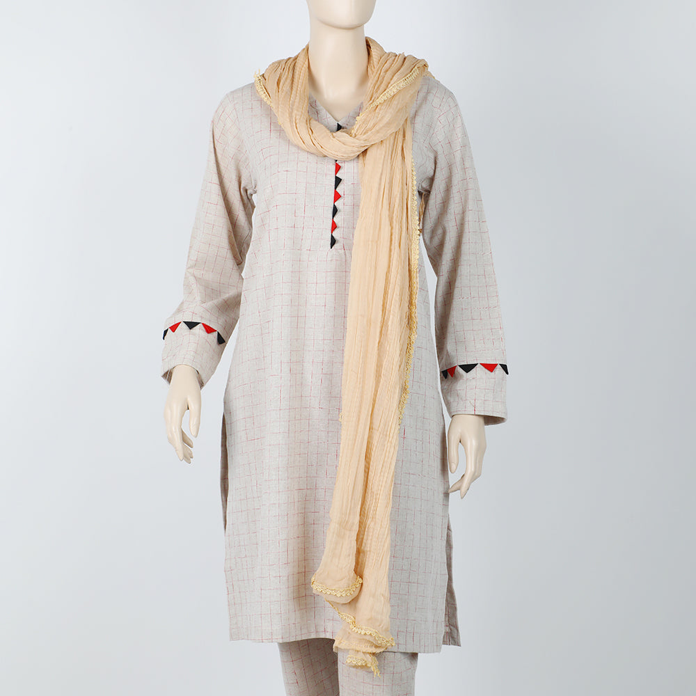 Women's Dupatta - Beige, Women Dupatta, Chase Value, Chase Value