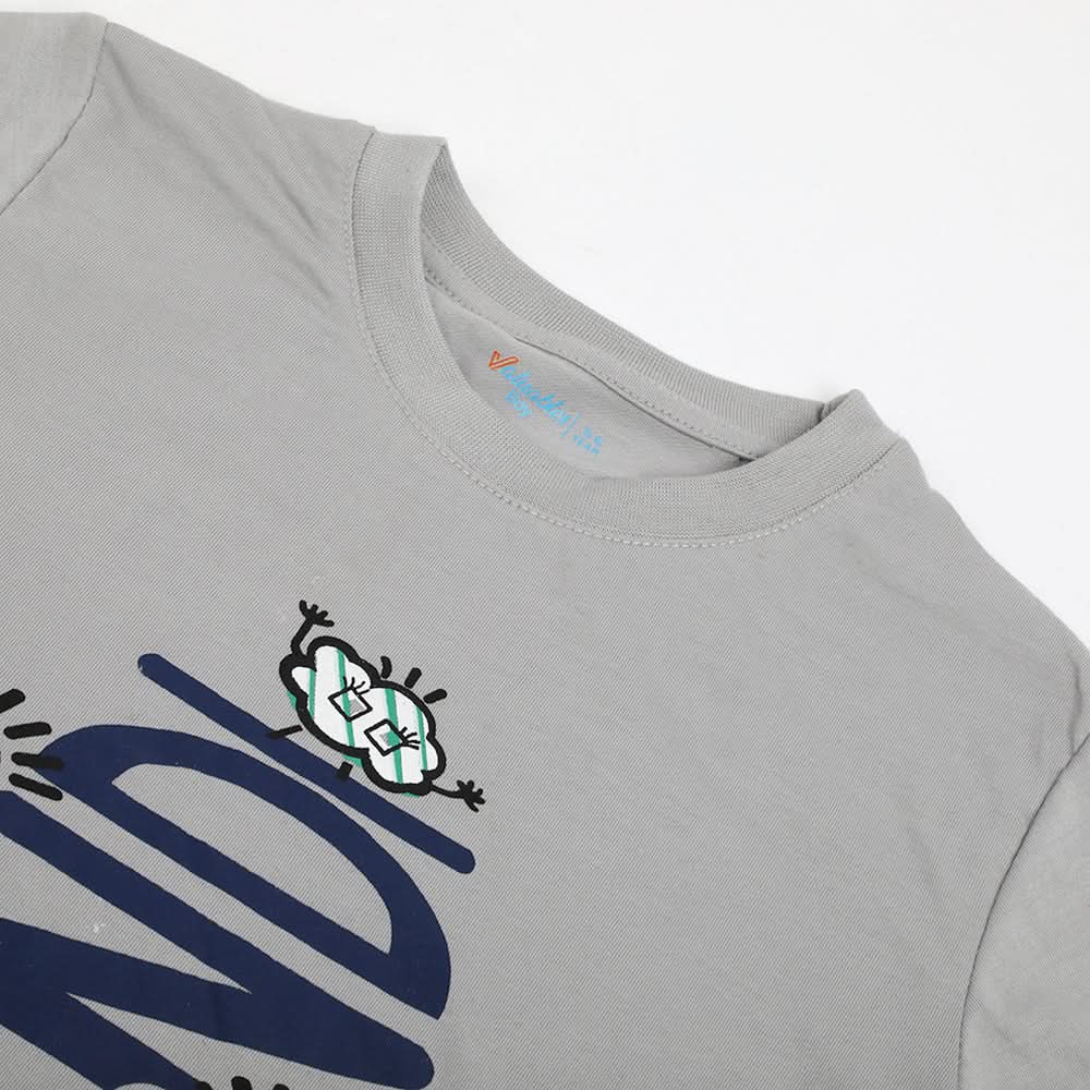 Boys Half Sleeves T-Shirt - Grey, Boys T-Shirts, Chase Value, Chase Value