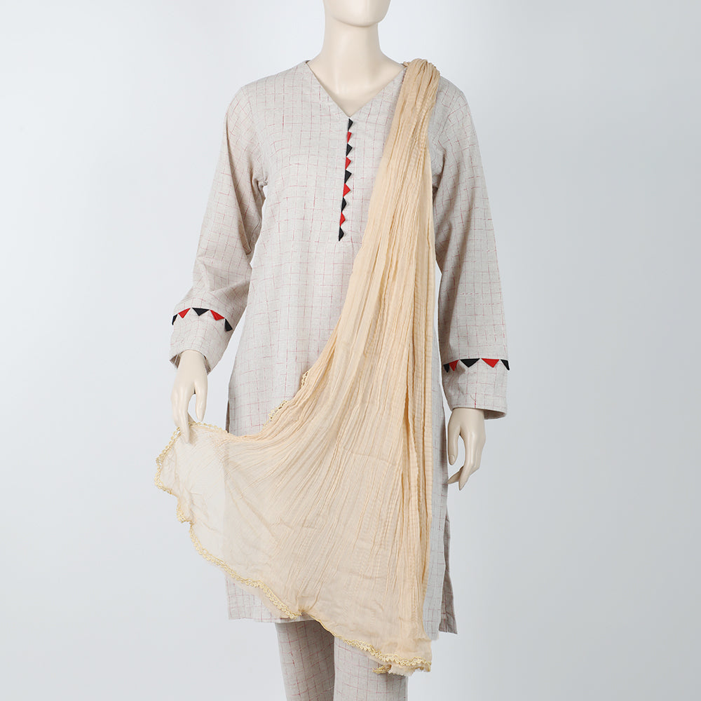 Women's Dupatta - Beige, Women Dupatta, Chase Value, Chase Value