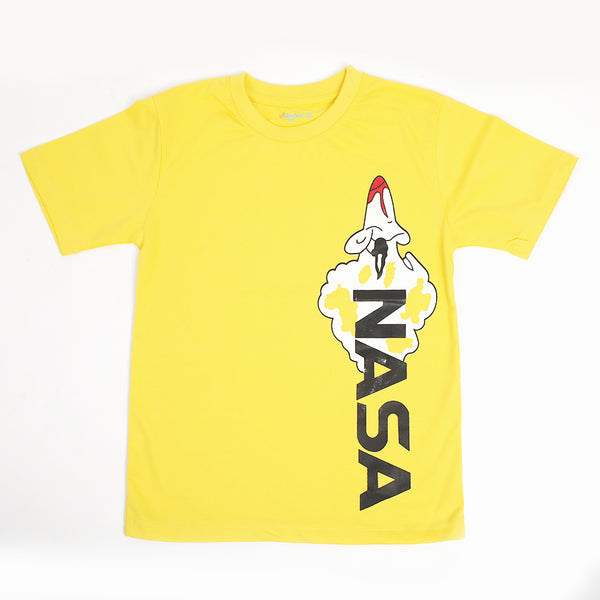 Boys Half Sleeves T-Shirt - Yellow