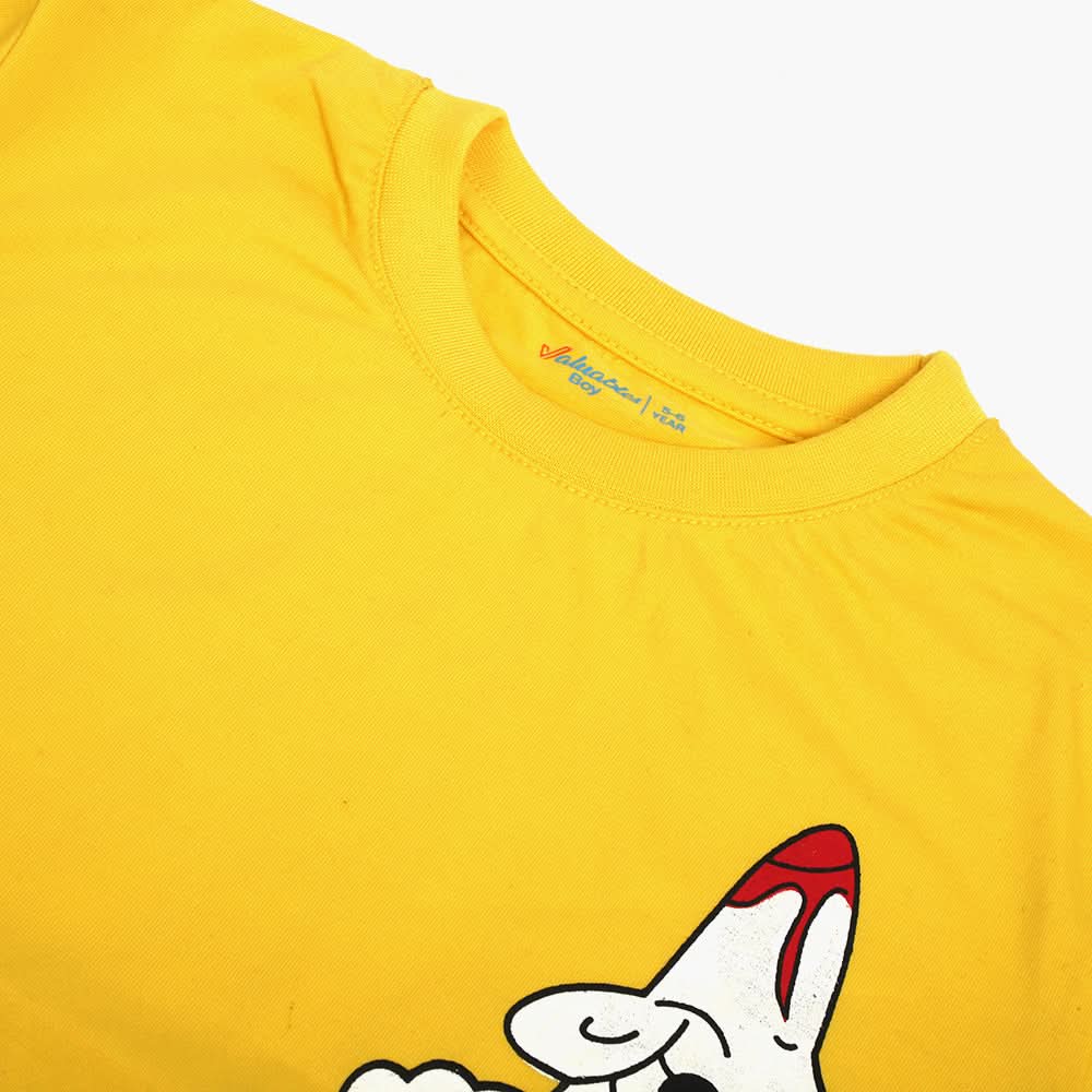 Boys Half Sleeves T-Shirt - Yellow, Boys T-Shirts, Chase Value, Chase Value