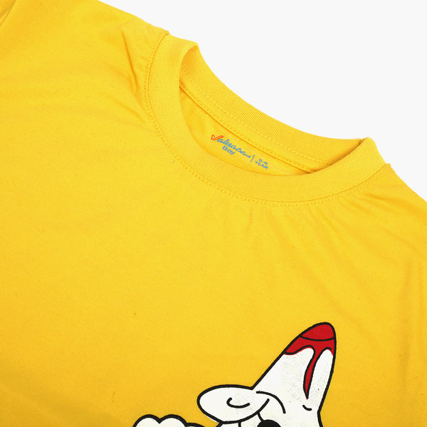 Boys Half Sleeves T-Shirt - Yellow