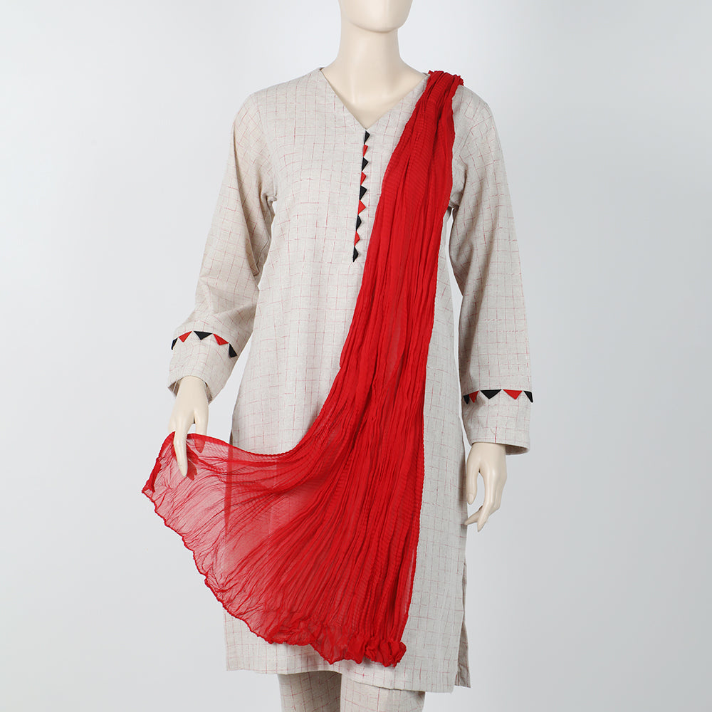 Women's Crush Dupatta - Red, Women Dupatta, Chase Value, Chase Value