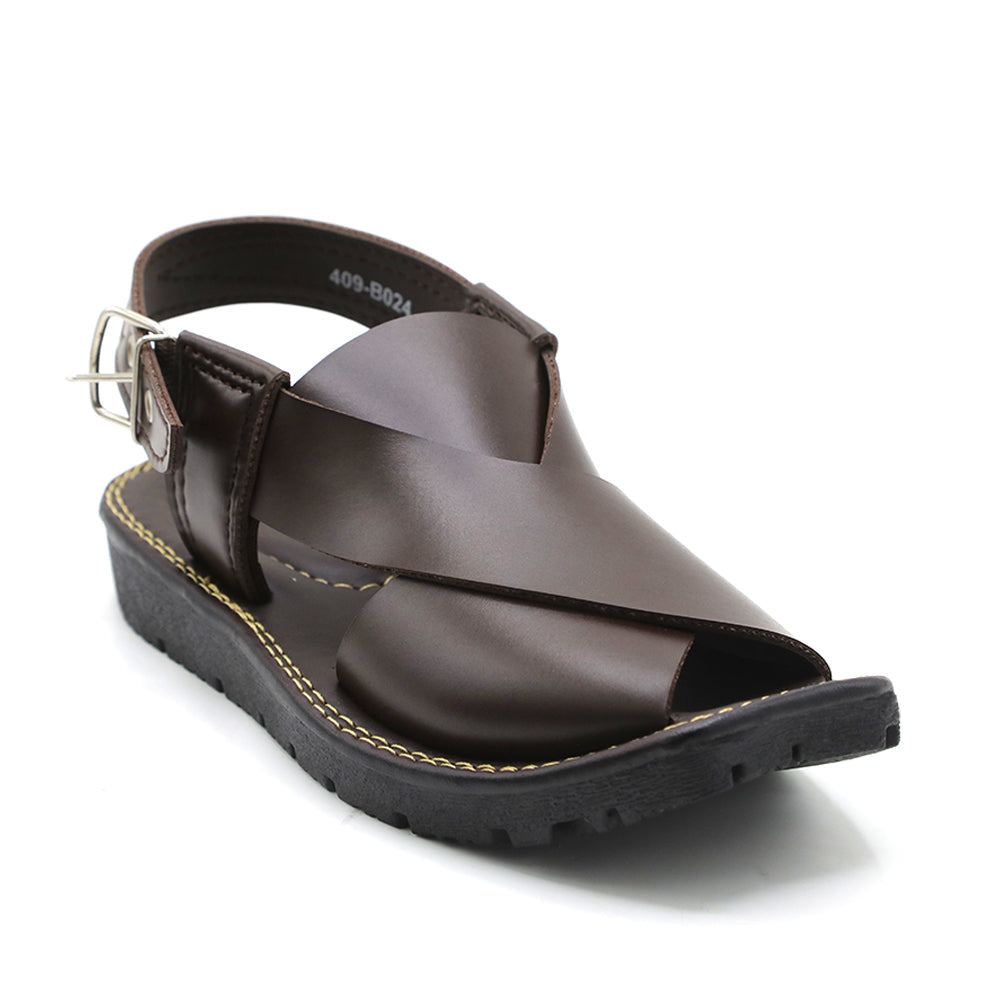 Boys Peshawari Sandal - Brown, Boys Sandals, Chase Value, Chase Value