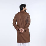 Mens Slim Fit kurta - Brown, Men's Kurtas, Chase Value, Chase Value