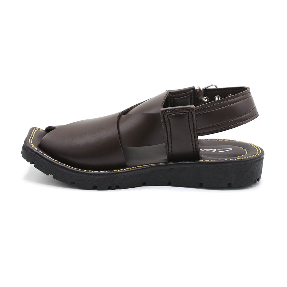 Boys Peshawari Sandal - Brown, Boys Sandals, Chase Value, Chase Value