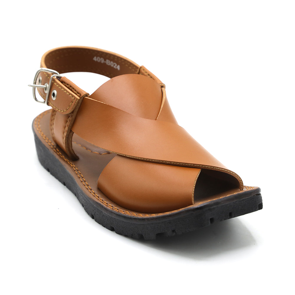 Boys Peshawari Sandal - Mustard, Boys Sandals, Chase Value, Chase Value