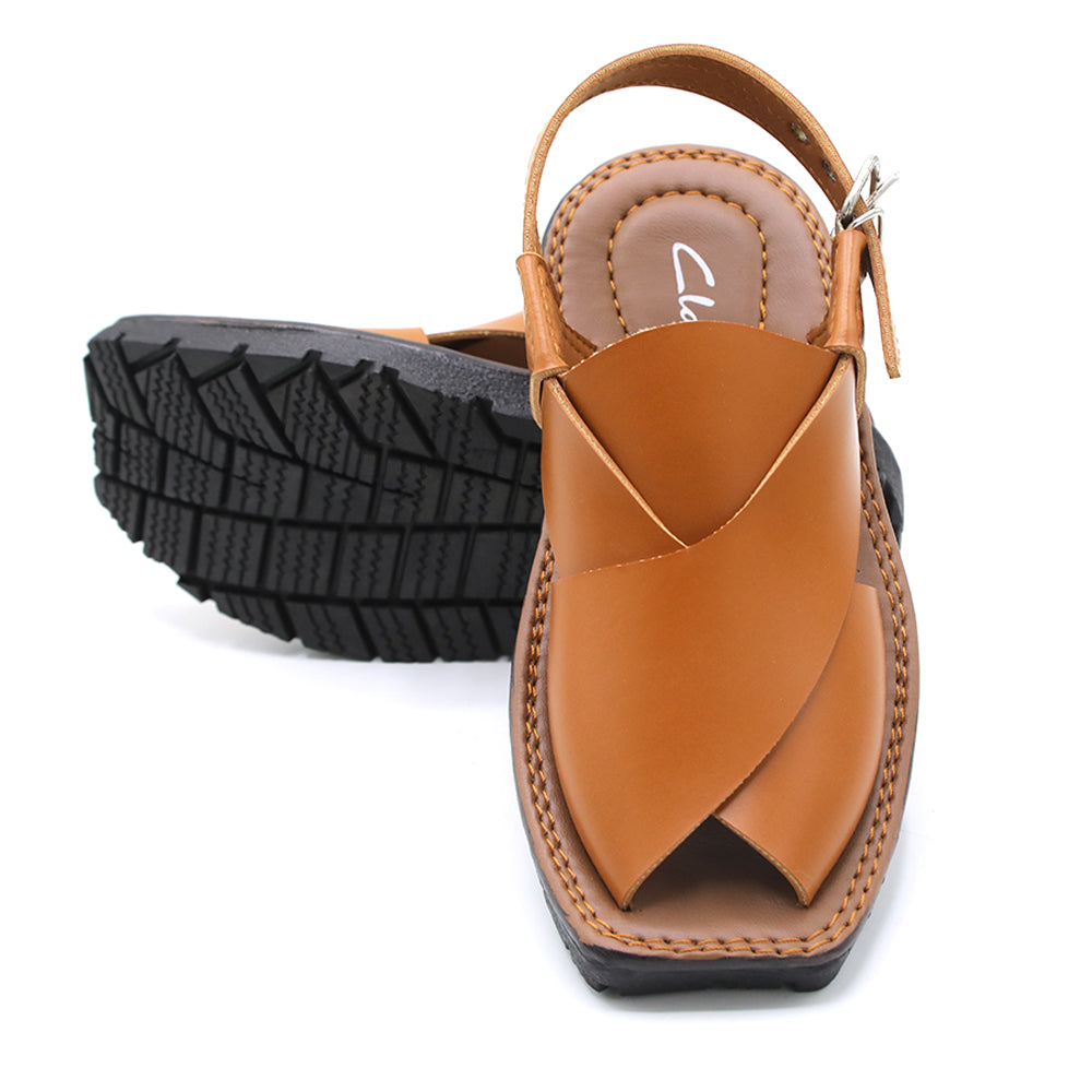 Boys Peshawari Sandal - Mustard, Boys Sandals, Chase Value, Chase Value