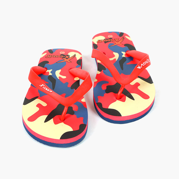 Men's Flip Flop Slippers - Red & Blue, Men's Slippers, Chase Value, Chase Value