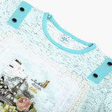 Girls Half Sleeves Suit - Sky Blue, Girls Suits, Chase Value, Chase Value