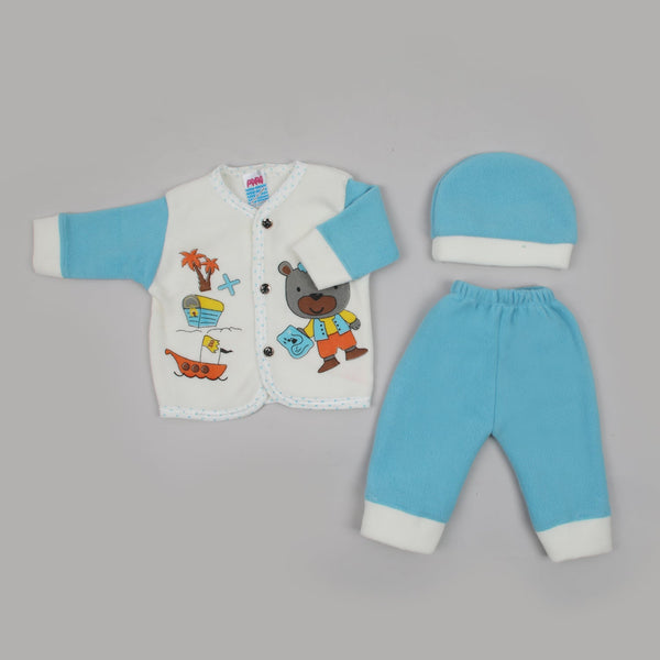 Newborn Boys Full Sleeves Suit - Blue