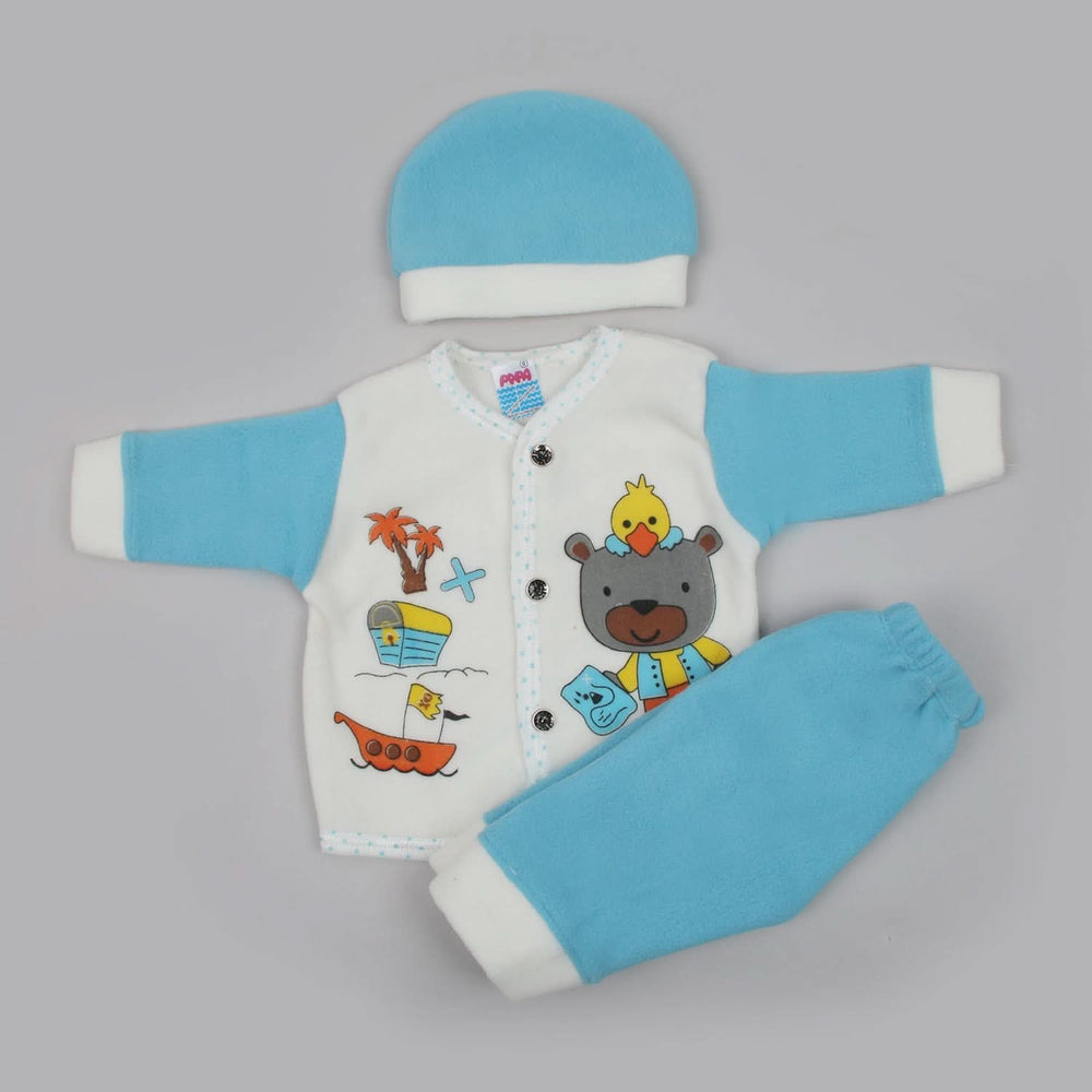 Newborn Boys Full Sleeves Suit - Blue, Newborn Boys Sets & Suits, Chase Value, Chase Value