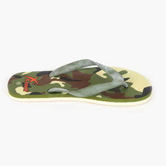 Men's Flip Flop Slippers - Brown & Green