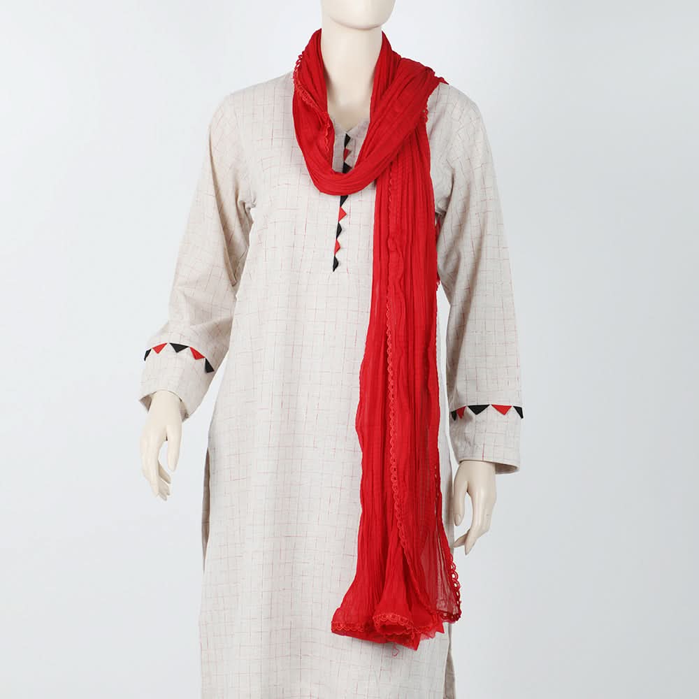 Women's Dupatta - Red, Women Dupatta, Chase Value, Chase Value