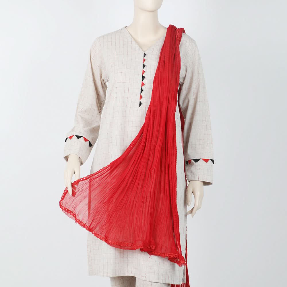 Women's Dupatta - Red, Women Dupatta, Chase Value, Chase Value