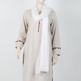 Women's Plain Dupatta - White, Women Dupatta, Chase Value, Chase Value