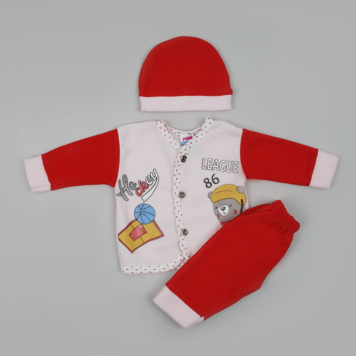 Newborn Boys Full Sleeves Suit - Light Pink, Newborn Boys Sets & Suits, Chase Value, Chase Value