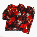 Girls Printed Shalwar Suit - Red, Girls Shalwar Kameez, Chase Value, Chase Value