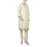 Women's 2pcs Stitched Embrioded Shalwar Suit - Off White, Women Shalwar Suits, Chase Value, Chase Value
