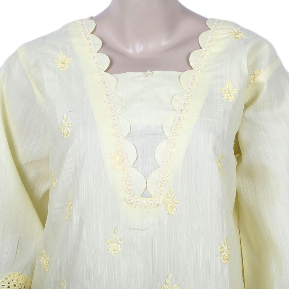 Women's 2pcs Stitched Embrioded Shalwar Suit - Boski, Women Shalwar Suits, Chase Value, Chase Value