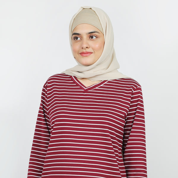 Women's Full Sleeves Top  - Maroon