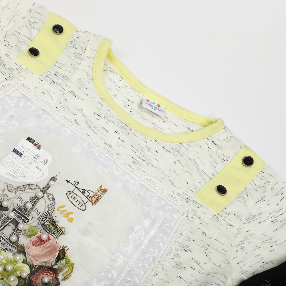 Girls Half Sleeves Suit - Yellow, Girls Suits, Chase Value, Chase Value