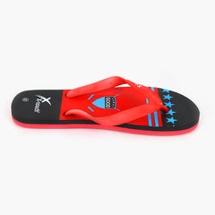 Men's Flip Flop Slippers - Red, Men's Slippers, Chase Value, Chase Value