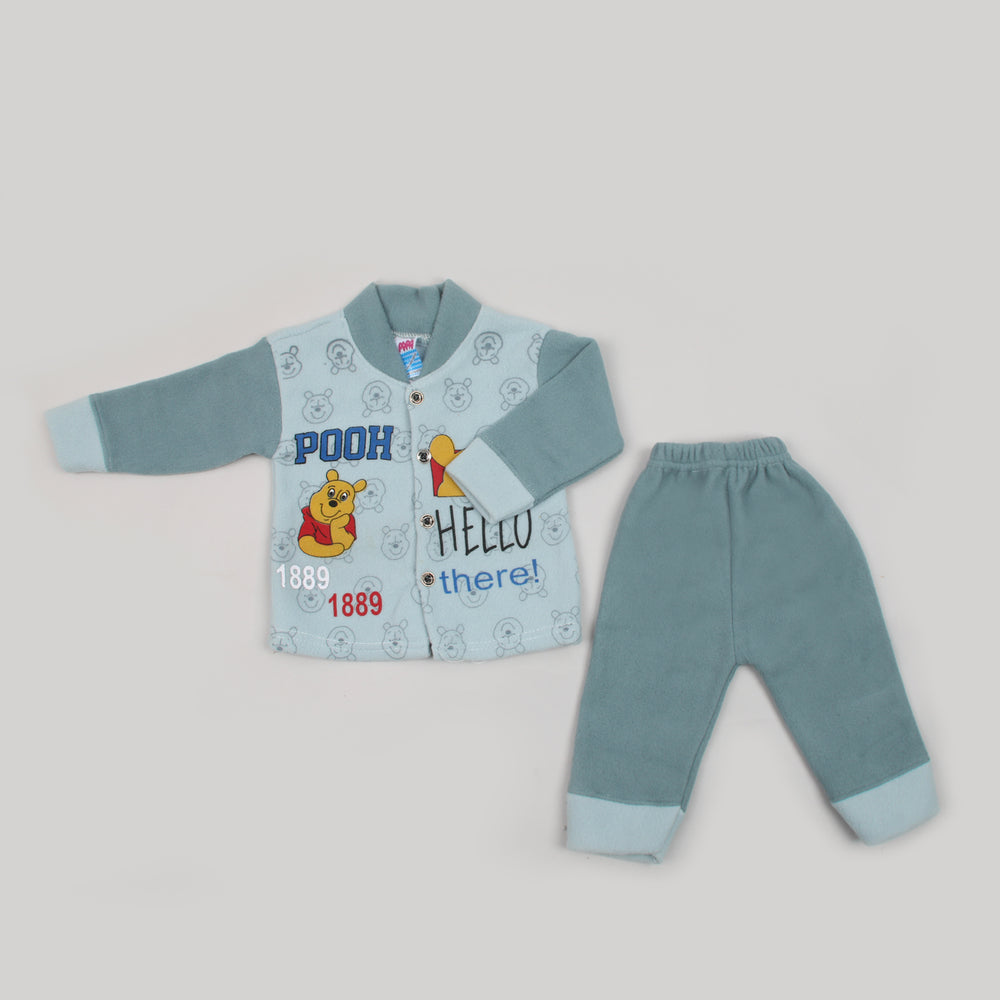 Newborn Boys Full Sleeves Suit - Steel Blue, Newborn Boys Sets & Suits, Chase Value, Chase Value