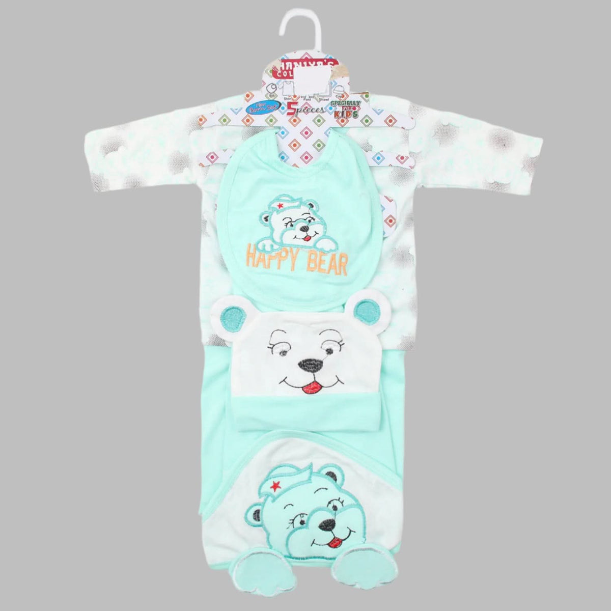 Newborn Full Sleeves Gift Set - Cyan, Newborn Gift Set, Chase Value, Chase Value