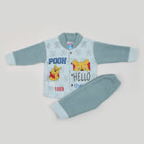 Newborn Boys Full Sleeves Suit - Steel Blue, Newborn Boys Sets & Suits, Chase Value, Chase Value