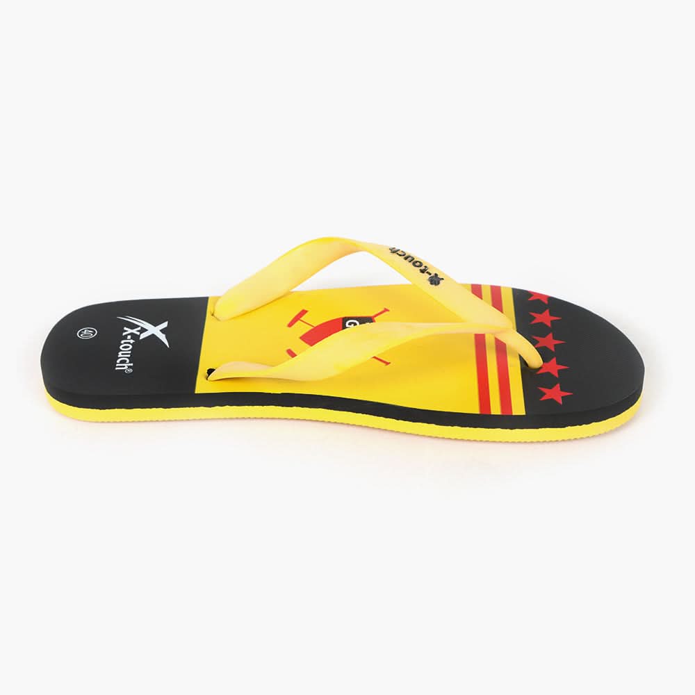 Men's Flip Flop Slippers - Yellow, Men's Slippers, Chase Value, Chase Value