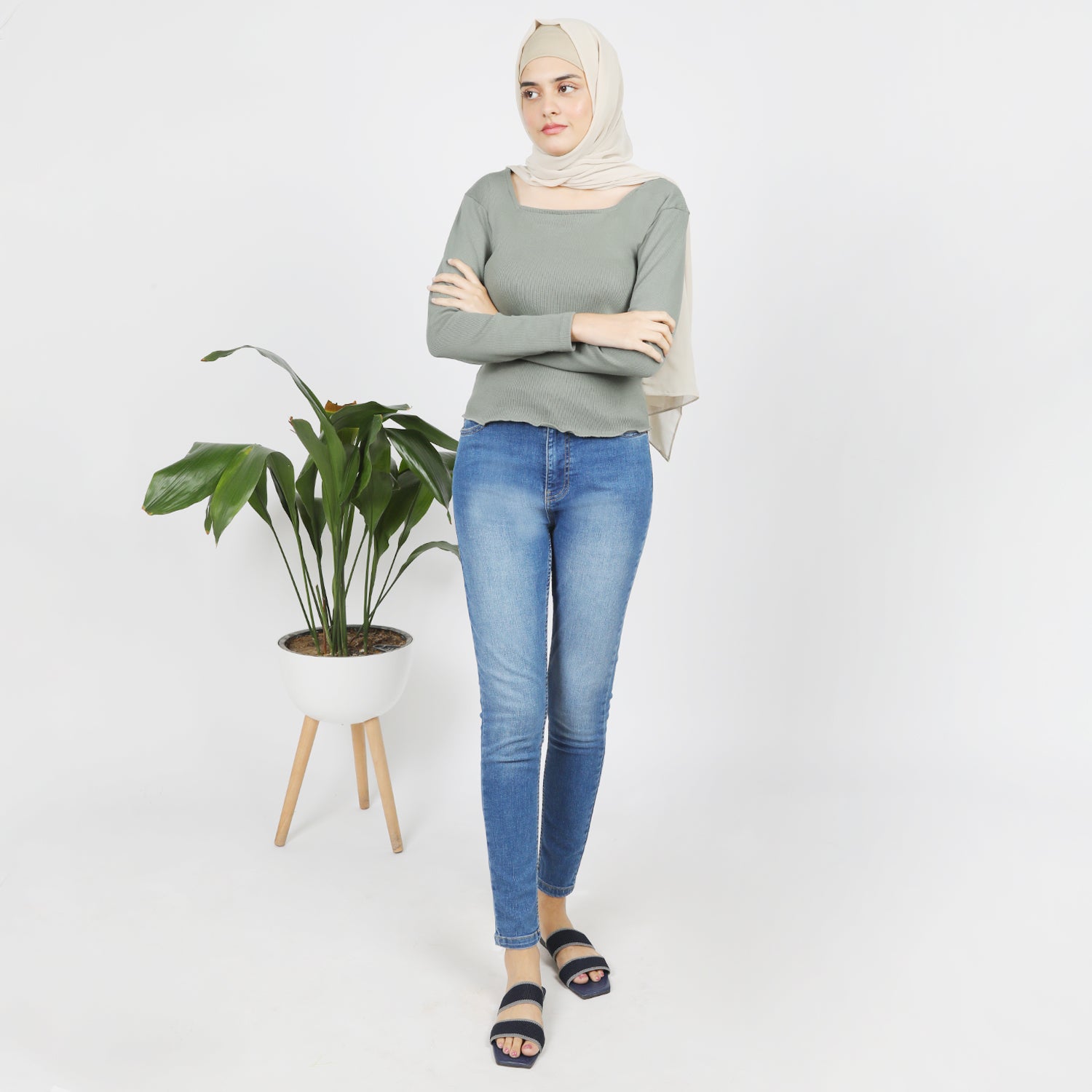 Women's Full Sleeves T-Shirt - Green, Women T-Shirts & Tops, Chase Value, Chase Value