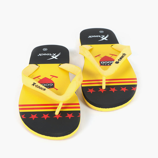 Men's Flip Flop Slippers - Yellow, Men's Slippers, Chase Value, Chase Value