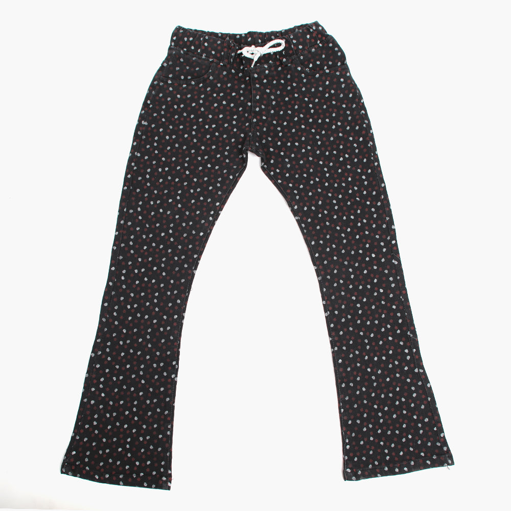 Girls Denim Pant - Black, Girls Pants & Capri, Chase Value, Chase Value