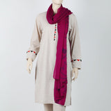 Women's Embroidered Dupatta - Magenta, Women Dupatta, Chase Value, Chase Value