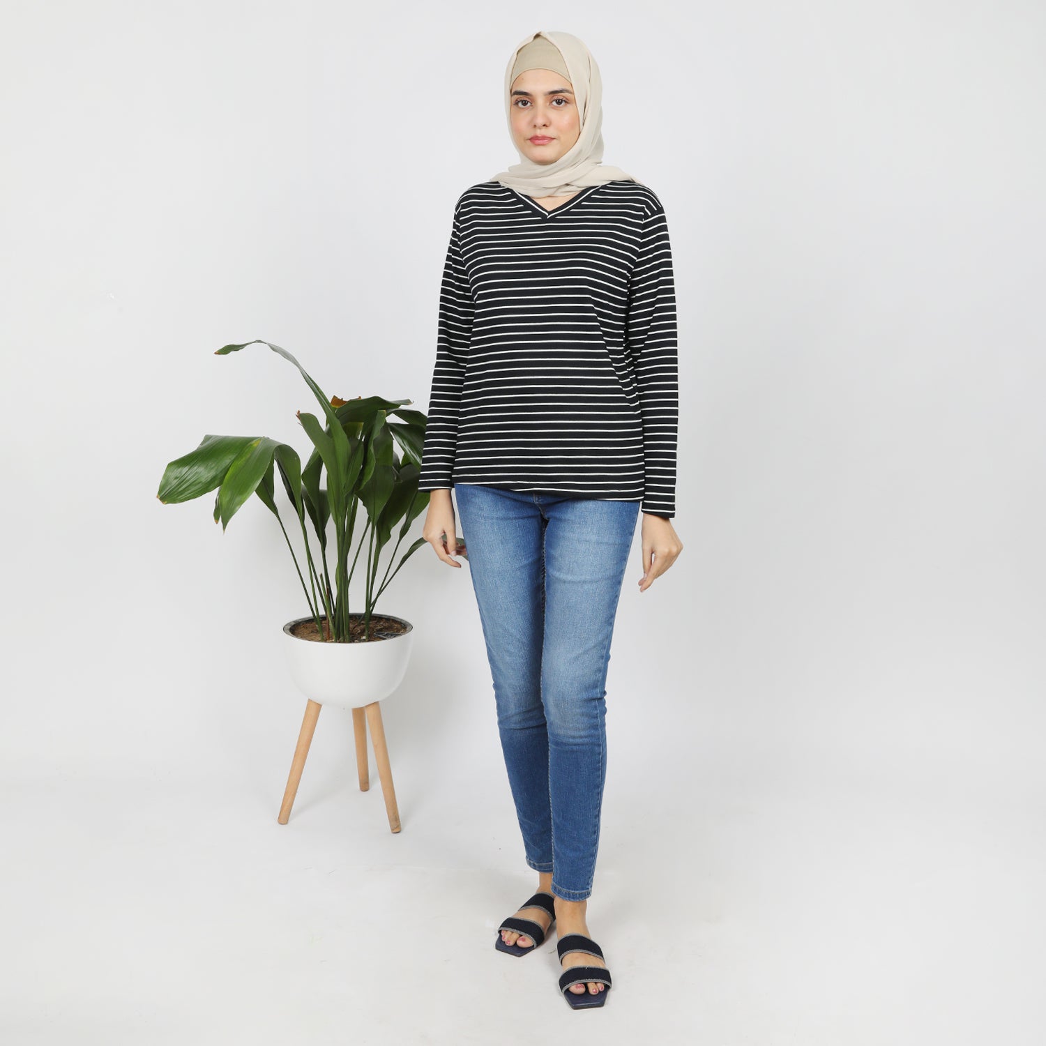 Women's Full Sleeves Top  - Black, Women T-Shirts & Tops, Chase Value, Chase Value